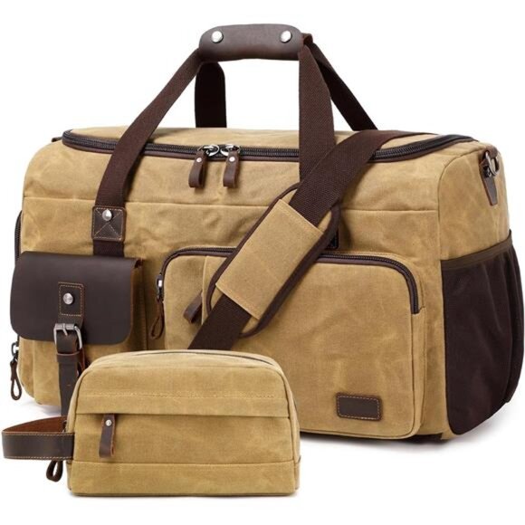Travel Duffle Bag Weekender Bag with Shoe Compartment Overnight Bag